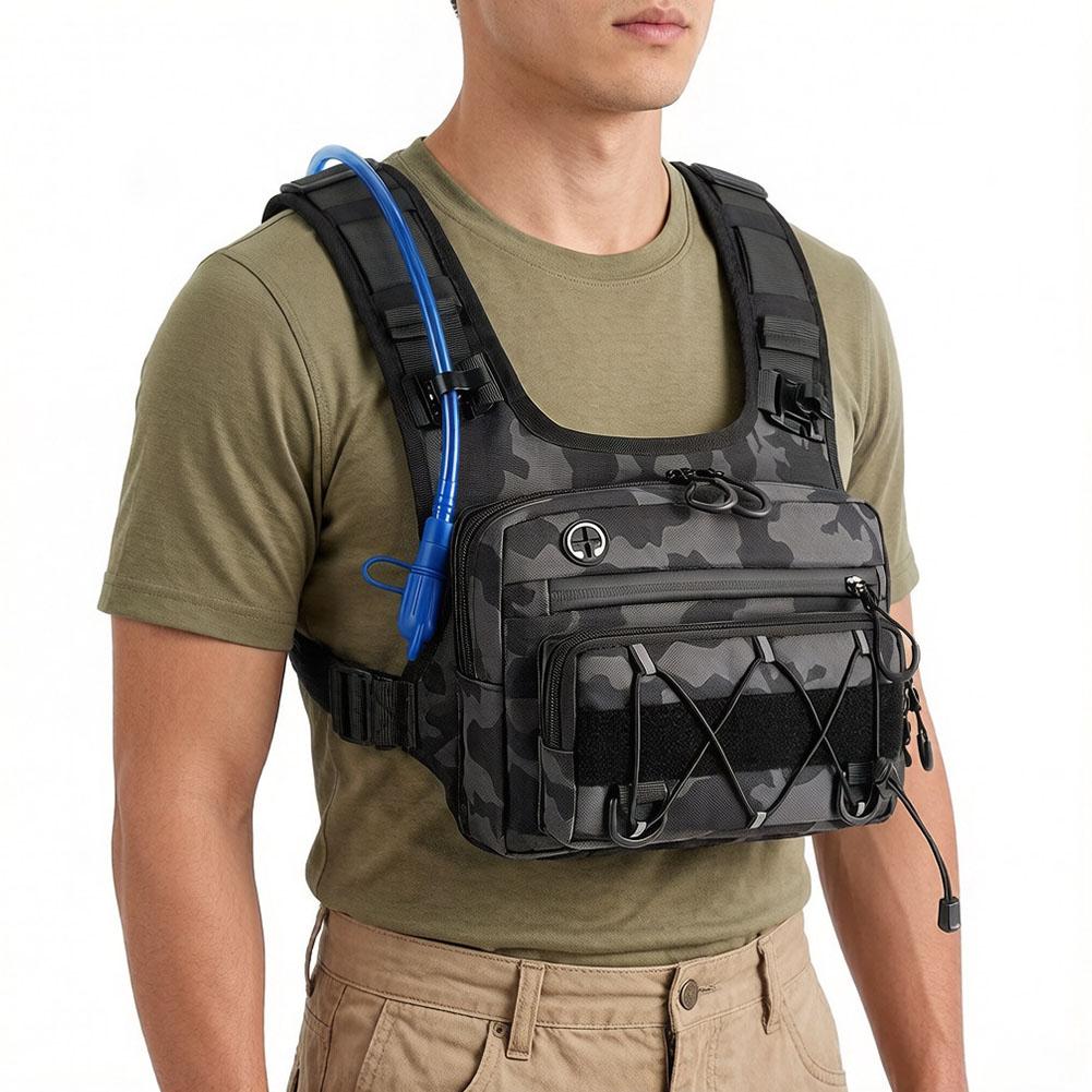 Cycling Gear Travel Bag - ランニングチェストパックハイドレーションベストサイクリングハイキング自転車レースマラソンバッグ防水オックスフォード通気性キャンプバックパック