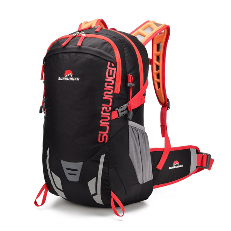 Cycling Gear Travel Bag - 35L ハイキングバックパックバッグ大容量旅行キャンプ登山バックパッキング軽量サイクリングバイク自転車スポーツバッグ