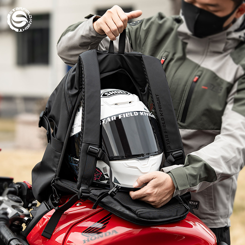 Cycling Gear Inches - SFK オートバイサイクリングヘルメットバッグアウトドア旅行バックパック防滴生地大容量パック男性女性乗馬ギアパッケージ