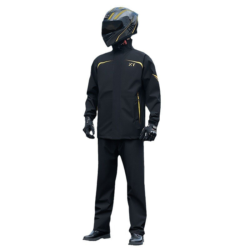 Cycling Gear In Rain - オートバイのレインコートと男性用パンツセット,防水レインギア,アウトドアジャケット,ハイキング,キャンプ,サイクリング,レインコート