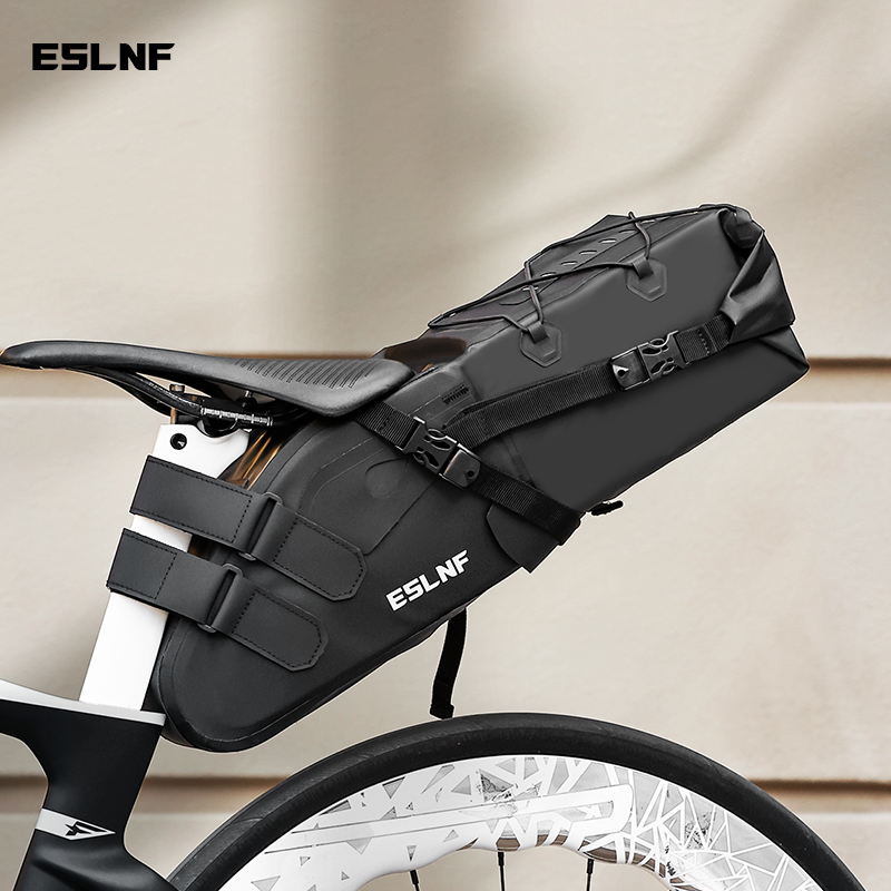 Cycling Gear Travel Bag - ESLNF反射防水MTB 10L大容量サドルバッグ 自転車バッグ サイクリングバッグ アウトドアスポーツや旅行用