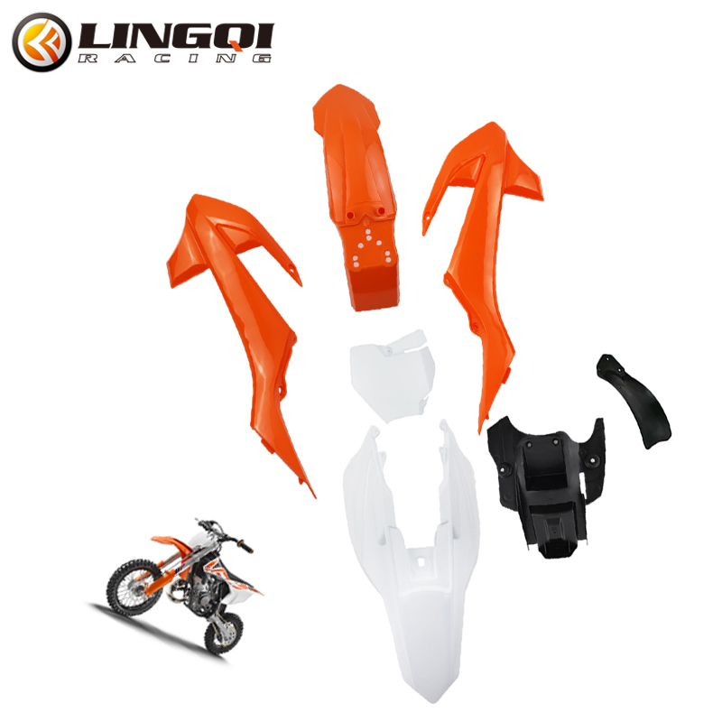 Bike Fender Set - Lingqi-オートバイ用のボディキット,プラスチックフェンダー,kt用のマッドガード,50,db20,ジュニア,タイト,kt50