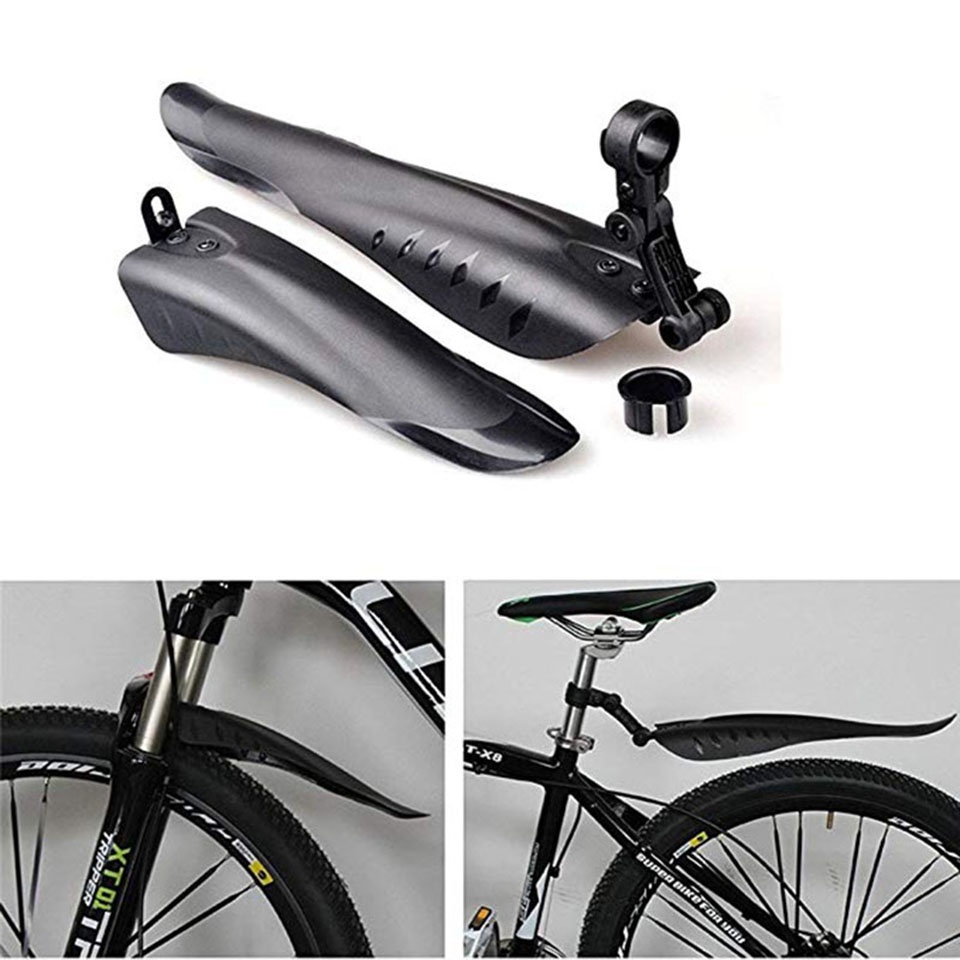 Bike Fender Set - マウンテンバイクフェンダーセット マッドガード 自転車用泥除け ウィング 自転車前後フェンダー用