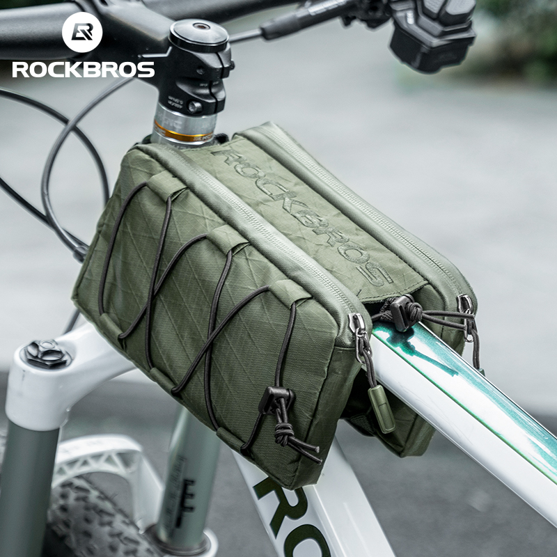 Cycling Gear Travel Bag - Rockbros-管状サイクリングバッグ,大容量機器,フローティング設置方法