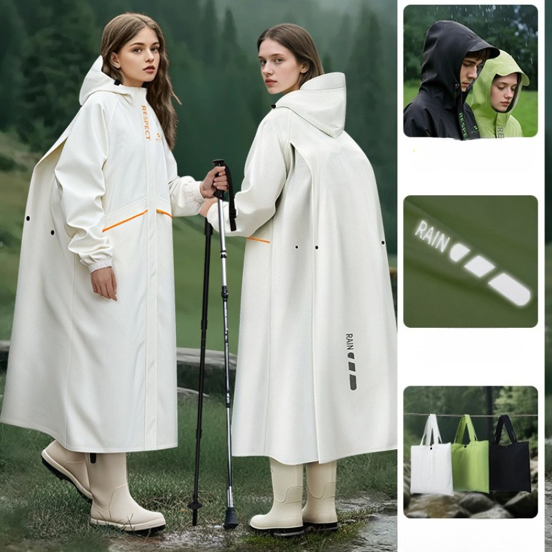 厚手の防水バイク用レインコート、全身を覆うアウトドアサイクリ - Cycling Gear In Rain のレビューと価格