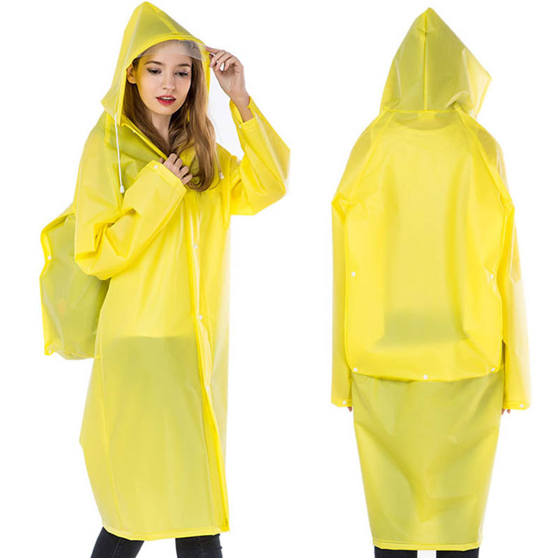 男性と女性のための透明な防水レインコート,ユニセックスジャケ - Cycling Gear In Rain のレビューと価格