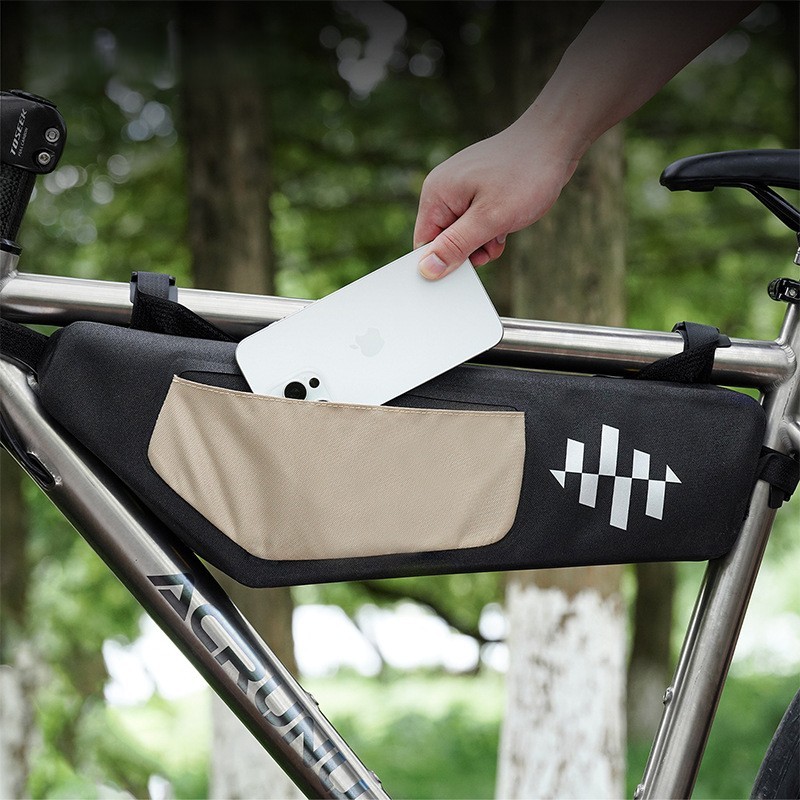 三角形フレームバイクバッグ完全防水フロントチューブ収納ポーチ - Cycling Gear Pouch のレビューと価格