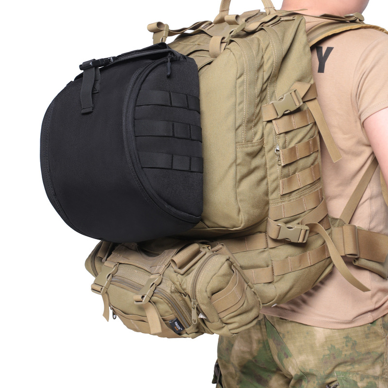 戦術ヘルメット収納バッグ MOLLE アウトドアキャリーパッ - Cycling Protective Gear のレビューと価格
