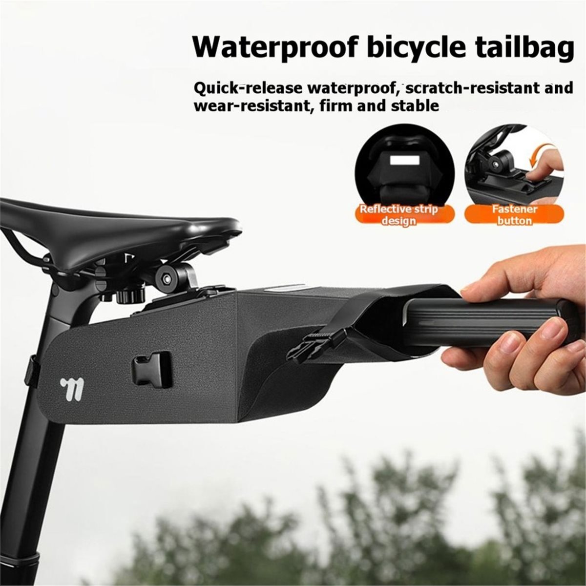 PHONE&GEAR 防水自転車サドルバッグ クイックリリー - Cycling Gear Pouch のレビューと価格
