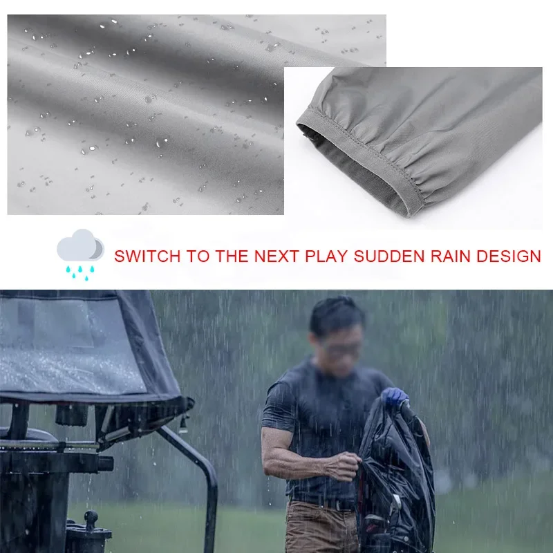 大人用防水軽量ゴルフレインコート、アウトドアジャケット、防雨 - Cycling Gear In Rain のレビューと価格
