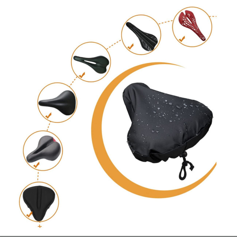 耐久性のあるオックスフォード生地自転車サドルレインカバー防水 - Cycling Gear In Rain のレビューと価格