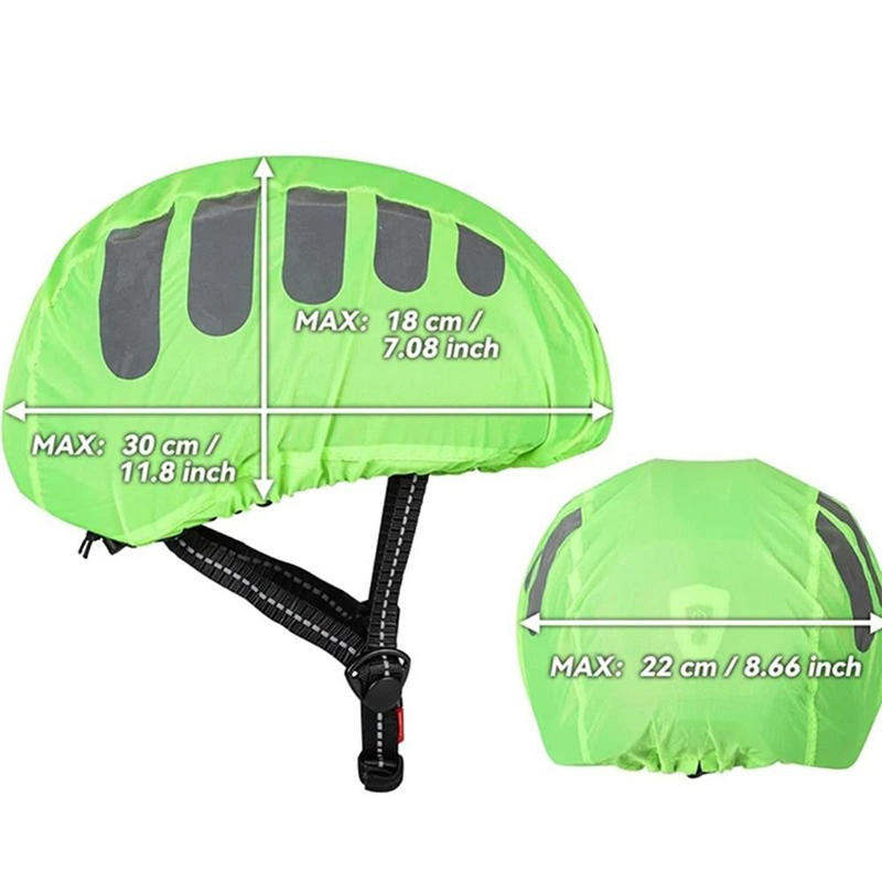 1 個自転車ヘルメットレインカバー反射ストリップ防水防風自転 - Cycling Gear In Rain のレビューと価格