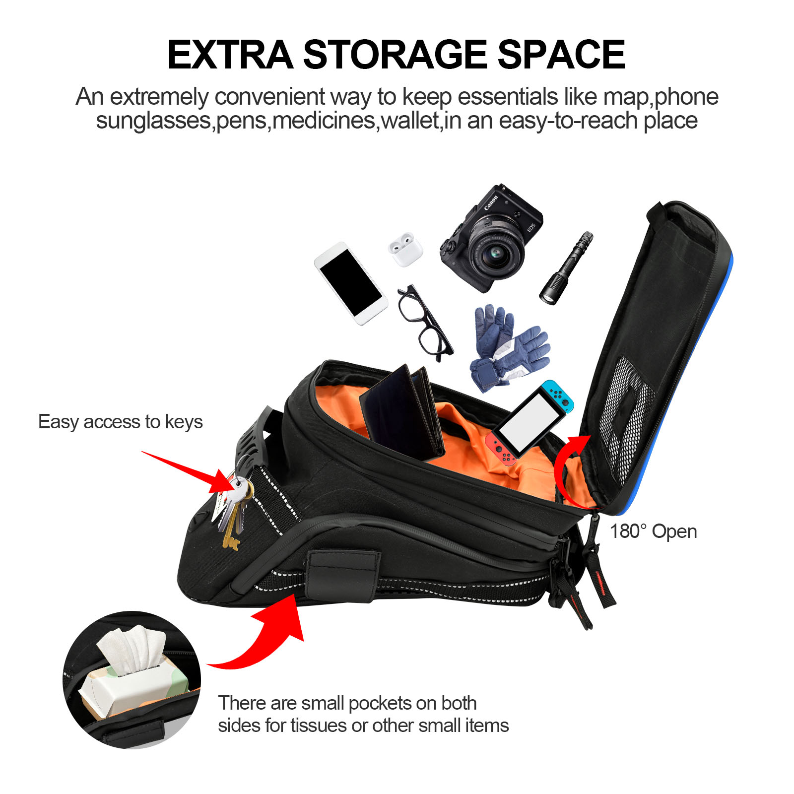 伸縮性のあるオートバイのバックパック,ワイヤレスディスプレイ - Cycling Gear Travel Bag のレビューと価格