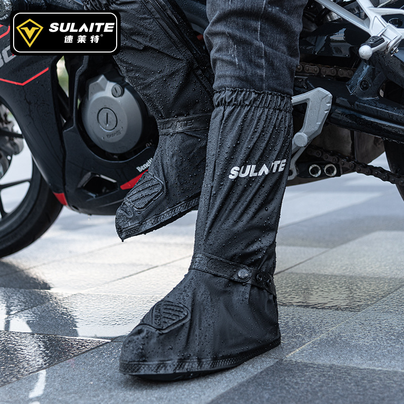 SULAITE オートバイレインブーツ防水靴カバー反射サイク - Cycling Gear In Rain のレビューと価格